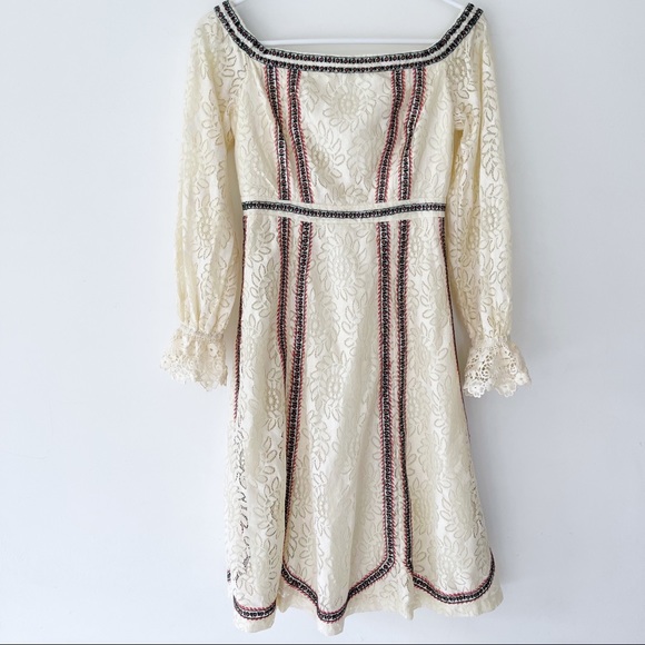 Champagne & Strawberry Dresses & Skirts - Champagne & Strawberry vintage ivory lace boho dress